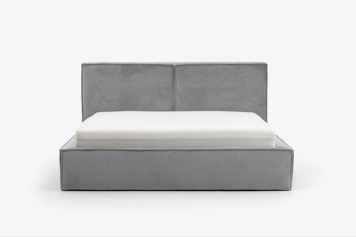Кровать с подъемным механизмом Loft 160х200 серого цвета Кровать с подъемным механизмом Loft 160х200 серого цвета