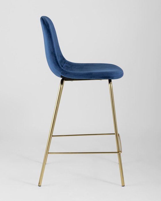 Стул полубарный Валенсия синего цвета - лучшие Барные стулья в INMYROOM