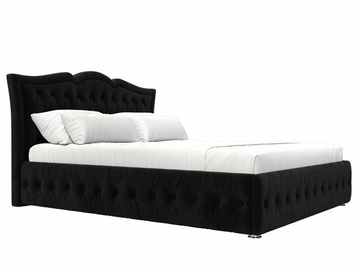 Кровать Герда 180х200 черного цвета с подъемным механизмом - лучшие Кровати для спальни в INMYROOM