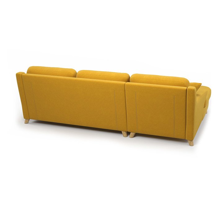 Диван-кровать Raf MT угловой желтого цвета - лучшие Угловые диваны в INMYROOM
