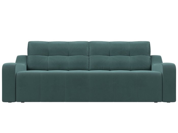 Прямой диван-кровать Итон бирюзового цвета - купить Прямые диваны по цене 48999.0