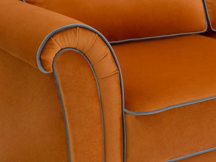 Диван трехместный Sydney оранжевого цвета  - лучшие Прямые диваны в INMYROOM