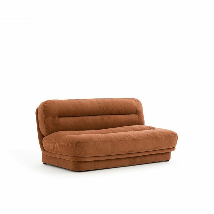 Диван модулируемый из велюра Jonas коричневого цвета - купить Прямые диваны по цене 93808.0