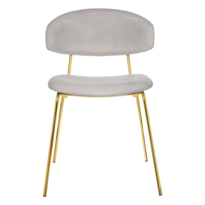 Стул Elle серо-золотого цвета - купить Обеденные стулья по цене 21330.0