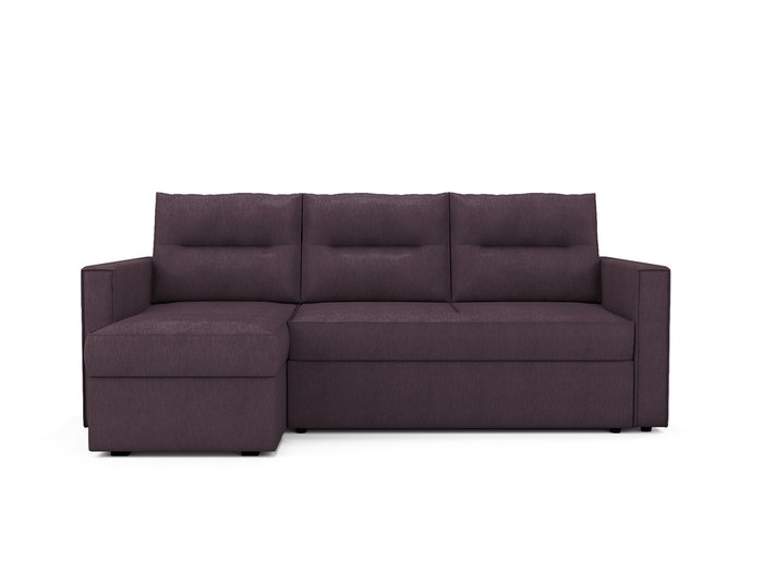 Угловой раскладной диван Macao левый бледно-лилового цвета