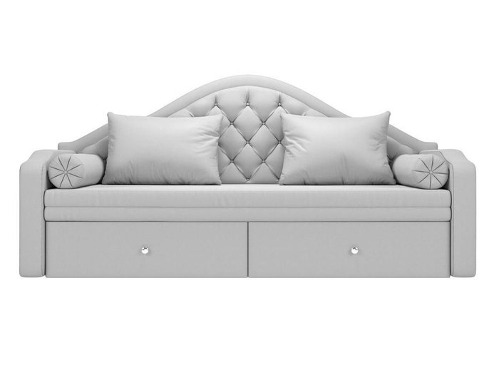 Диван-кровать Сойер белого цвета (экокожа) - купить Прямые диваны по цене 48990.0