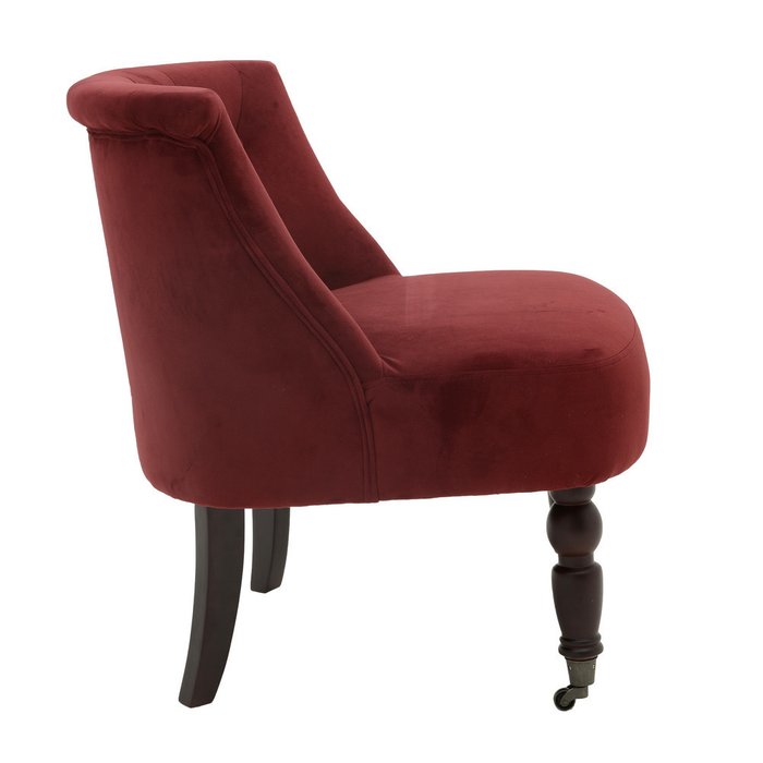 Кресло с обивкой из бордовой ткани  - купить Интерьерные кресла по цене 30040.0