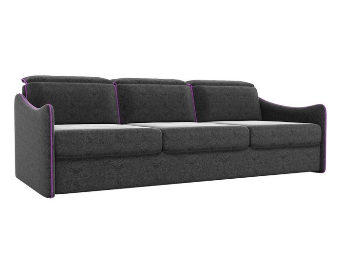 Прямой диван-кровать Скарлетт черного цвета