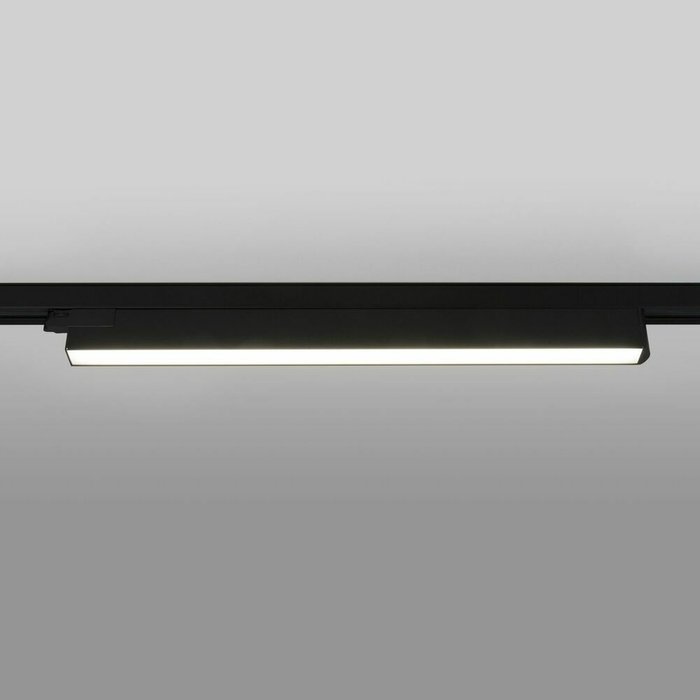 Трековый светодиодный светильник для трехфазного шинопровода X-Line черный матовый X-Line черный матовый 28W 4200K (LTB55) трехфазный - лучшие Трековые светильники в INMYROOM