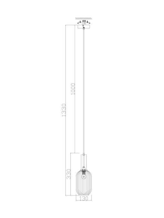 Подвесной светильник Freya FR8013PL-01AM - купить Подвесные светильники по цене 5490.0
