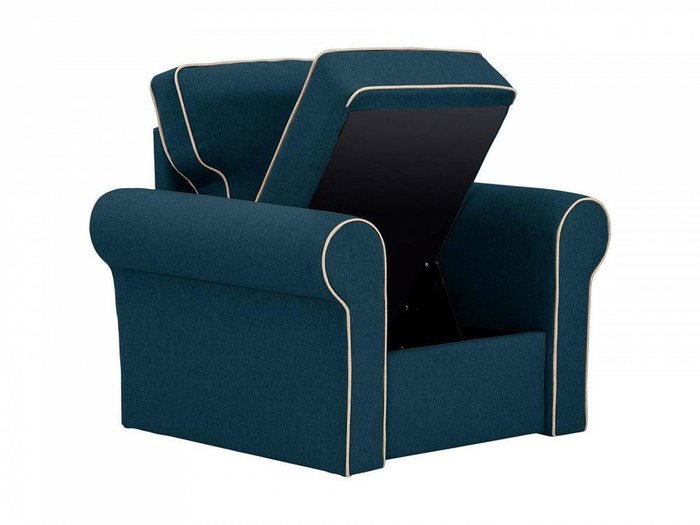 Кресло Murom синего цвета - лучшие Интерьерные кресла в INMYROOM