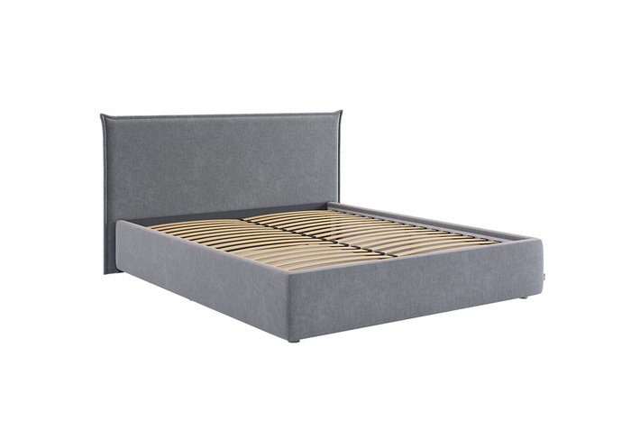 Кровать Лада 160х200 графитового цвета с основанием - купить Кровати для спальни по цене 31380.0