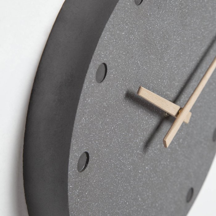 Часы Bitia из цемента темно-серого цвета - купить Часы по цене 5990.0