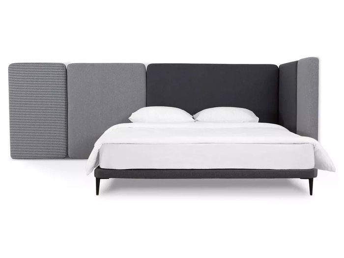 Кровать Licata 160х200 композиция 7 серого цвета