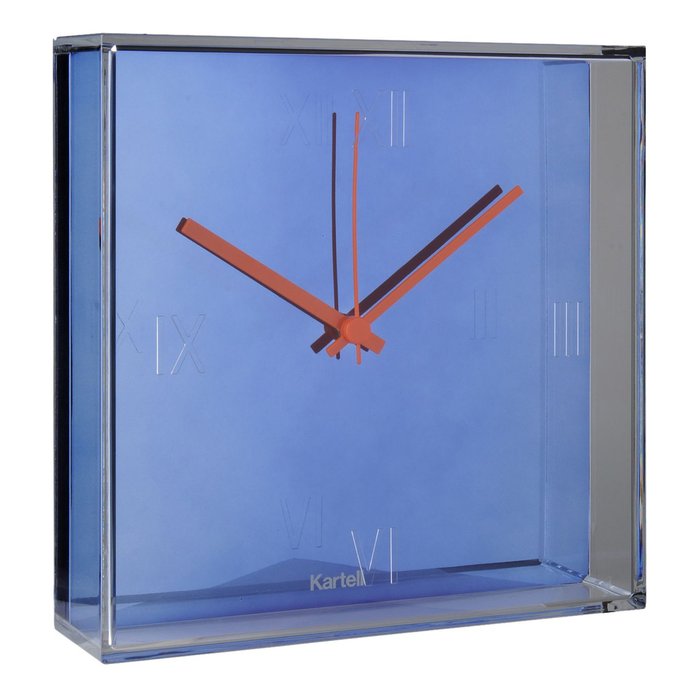 Часы Tic&Tac цвета синий металлик - лучшие Часы в INMYROOM