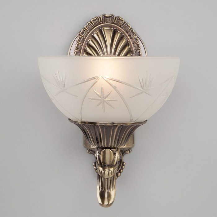 Бра в классическом стиле 60006/1 античная бронза Kleo - купить Бра и настенные светильники по цене 3890.0