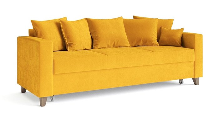 Диван-кровать Эмилио желтого цвета - купить Прямые диваны по цене 55328.0