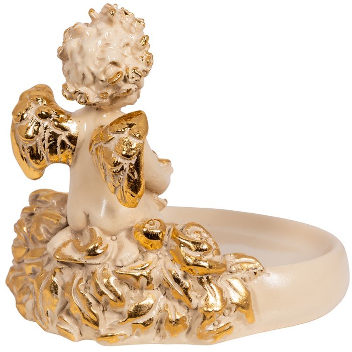 Мыльница Ангел с розами кремово-золотого цвета - купить Мыльницы по цене 3770.0