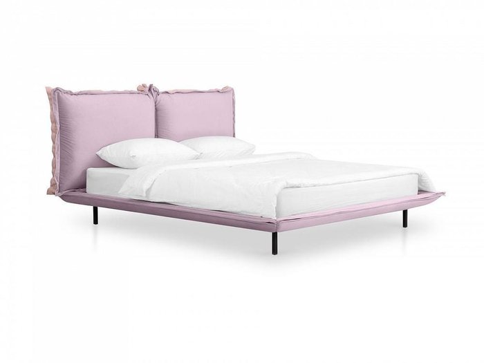 Кровать Barcelona 160х200 розово-лилового цвета