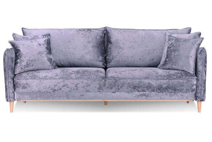 Прямой диван-кровать Йорк Премиум серого цвета - купить Прямые диваны по цене 83999.0