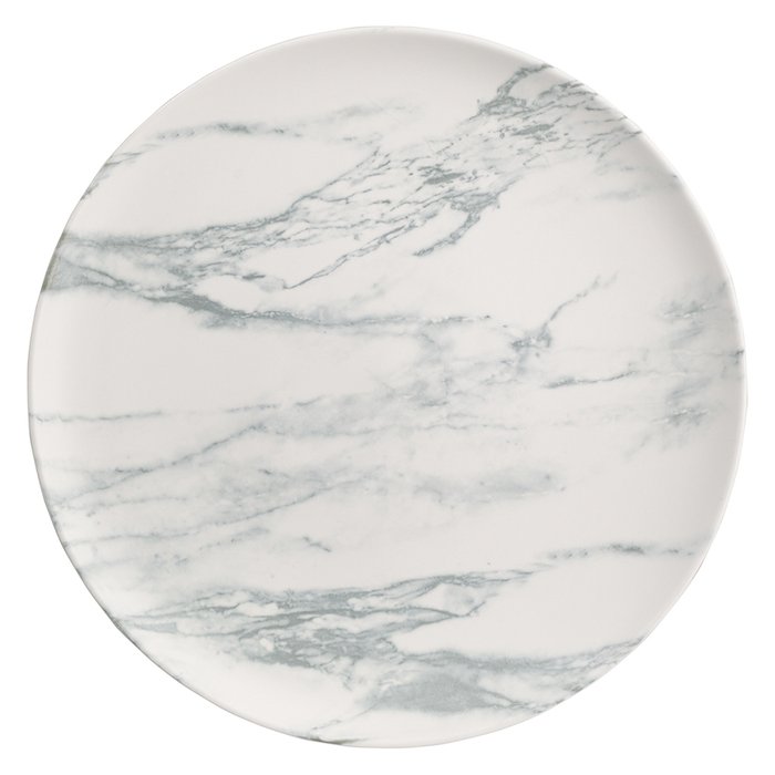 Набор из двух тарелок Marble бело-серого цвета - купить Тарелки по цене 2490.0