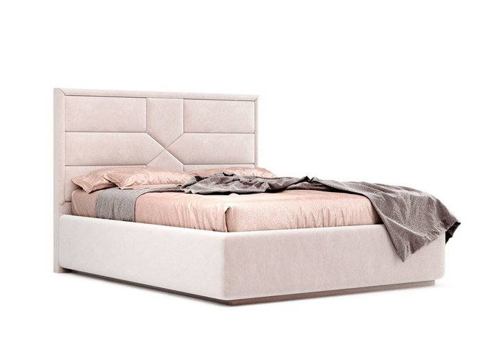 Кровать Prado бежевого цвета с ортопедическим основанием 160х200 - купить Кровати для спальни по цене 31028.0