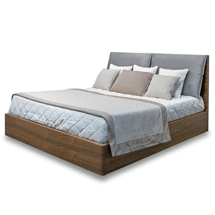 Кровать c подъемным механизмом Zaragoza 160х200 коричневого цвета - купить Кровати для спальни по цене 165060.0