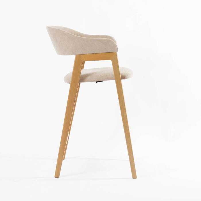 Полубарный стул Челси бежевого цвета - лучшие Барные стулья в INMYROOM Полубарный стул Челси бежевого цвета - лучшие Барные стулья в INMYROOM