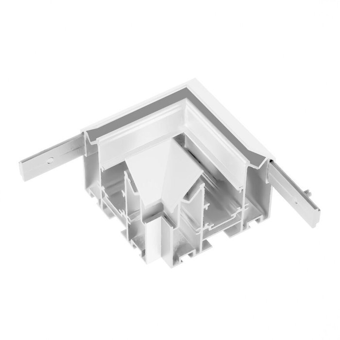 Коннектор угловой для встраиваемого в натяжной потолок магнитного шинопровода Arlight MAG-ORIENT-CON-2653-STR-G-L90 (WH) (IP20 Металл) 057399 Коннектор угловой для встраиваемого в натяжной потолок магнитного шинопровода Arlight MAG-ORIENT-CON-2653-STR-G-L90 (WH) (IP20 Металл) 057399