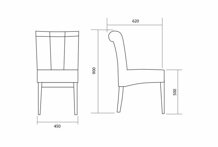 Стул Берген коричневого цвета - купить Обеденные стулья по цене 13860.0
