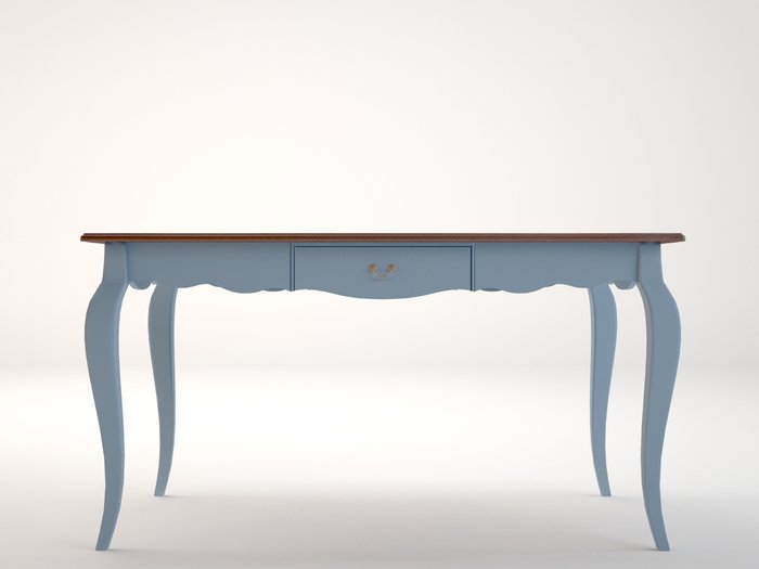 Большой голубой стол Leontina - купить Письменные столы по цене 58541.0