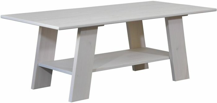 Журнальный стол из массива сосны Маннинг в белом цвете - купить Журнальные столики по цене 20900.0