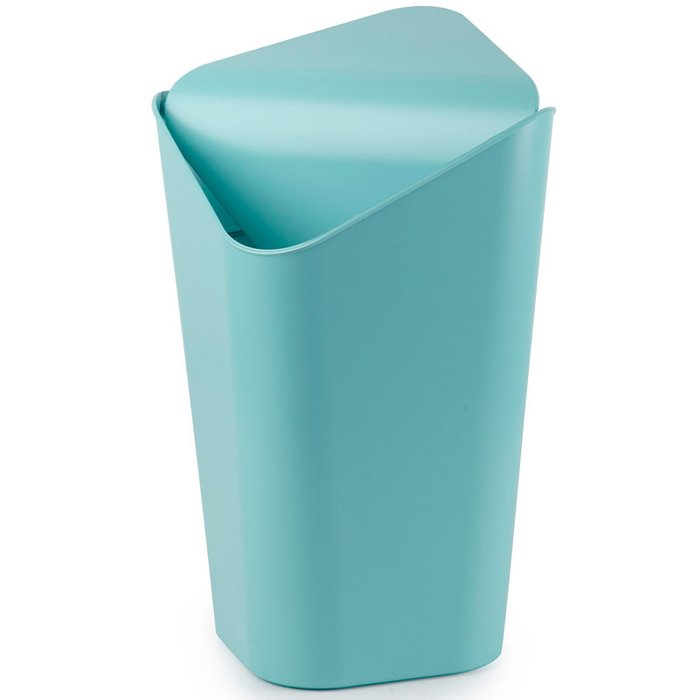 Корзина для мусора угловая corner голубая - лучшие Плетеные корзины в INMYROOM