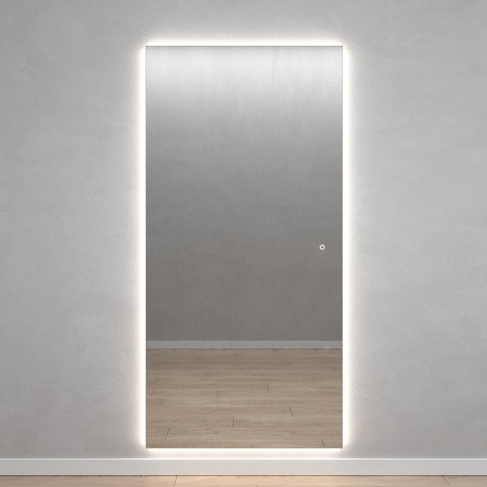 Настенное зеркало Halfeo NF LED XL 4000К с нейтральной подсветкой и сенсорной кнопкой - купить Настенные зеркала по цене 27900.0