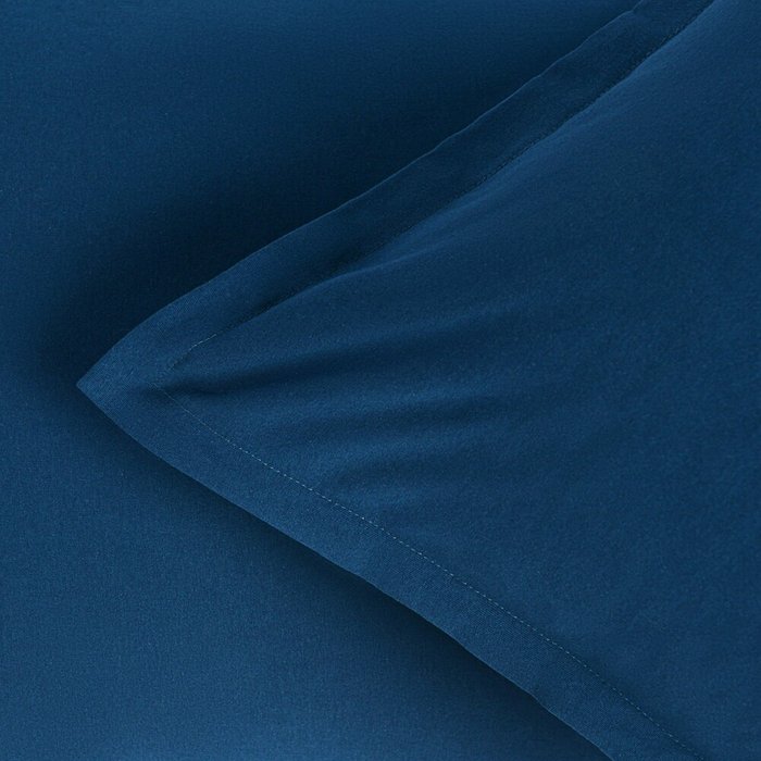 Трикотажное одеяло Роланд 195х215 синего цвета - лучшие Одеяла в INMYROOM