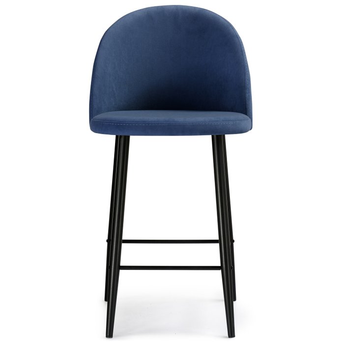 Стул полубарный Амизуре сине-черного  цвета - купить Барные стулья по цене 7040.0