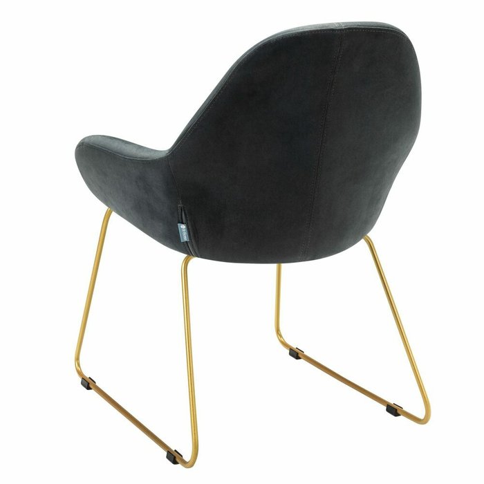 Стул-кресло Kent Diag серого цвета - лучшие Обеденные стулья в INMYROOM