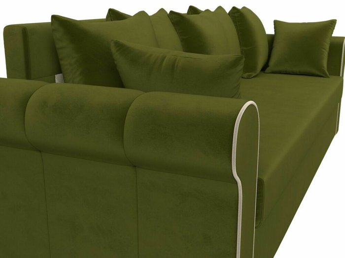 Прямой диван-кровать Рейн зеленого цвета - лучшие Прямые диваны в INMYROOM