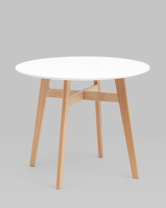 Стол обеденный Target Circle бело-бежевого цвета - купить Обеденные столы по цене 15990.0