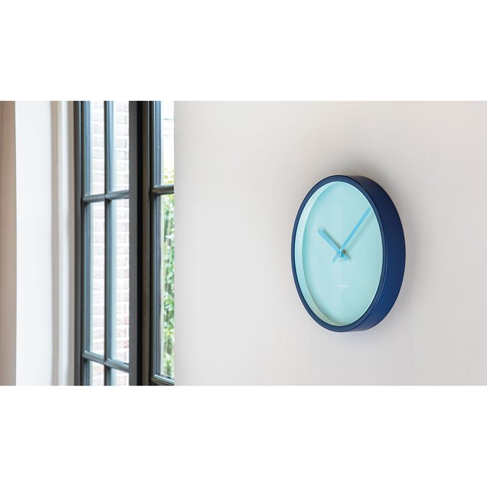 Часы настенные Aqua голубого цвета - купить Часы по цене 8840.0