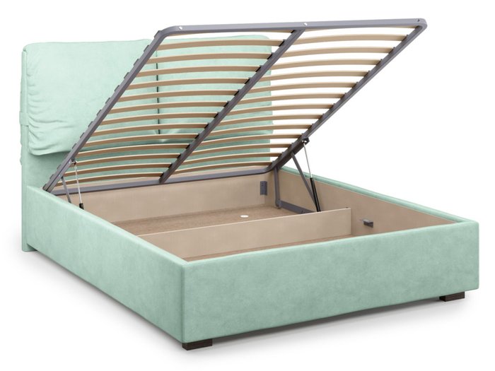 Кровать Trazimeno 180х200 бирюзового цвета с подъемным механизмом - лучшие Кровати для спальни в INMYROOM