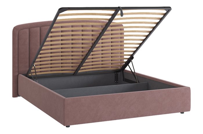 Кровать Сиена 2 180х200 пудрового цвета с подъемным механизмом - лучшие Кровати для спальни в INMYROOM