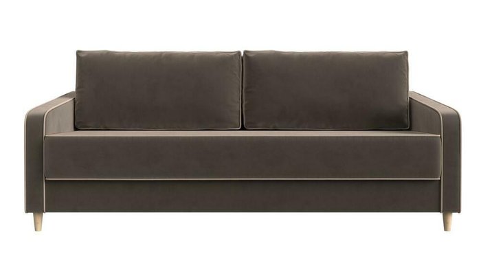 Прямой диван-кровать Варшава светло-коричневого цвета - купить Прямые диваны по цене 58999.0