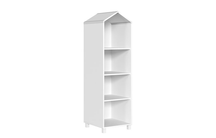 Шкаф Хома правый бело-серого цвета - купить Детские шкафы по цене 21290.0