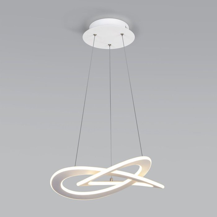 Умный подвесной светильник 90217/1 белый - купить Подвесные люстры по цене 11300.0
