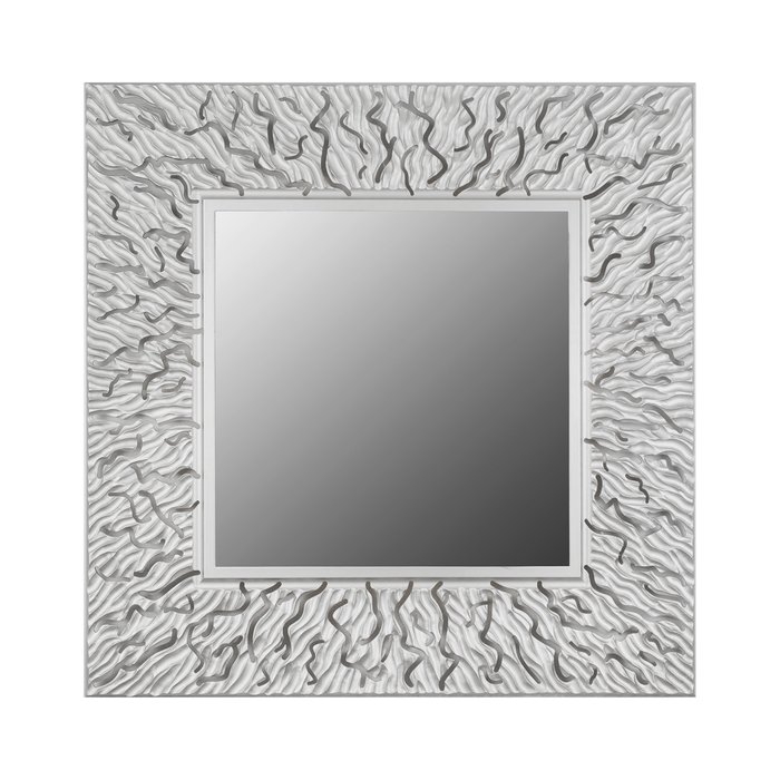 Настенное зеркало CORAL square silver