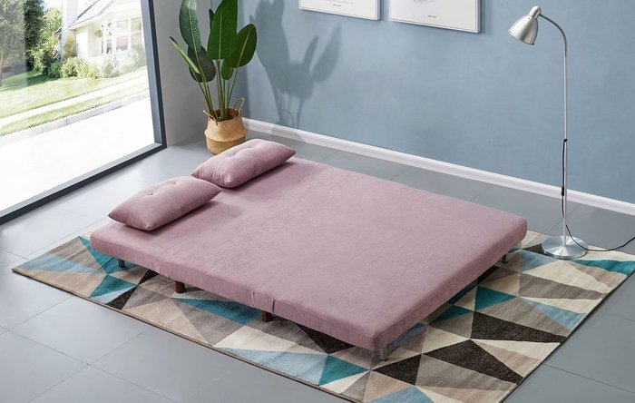 Диван-кровать Doris розового цвета - купить Прямые диваны по цене 58950.0