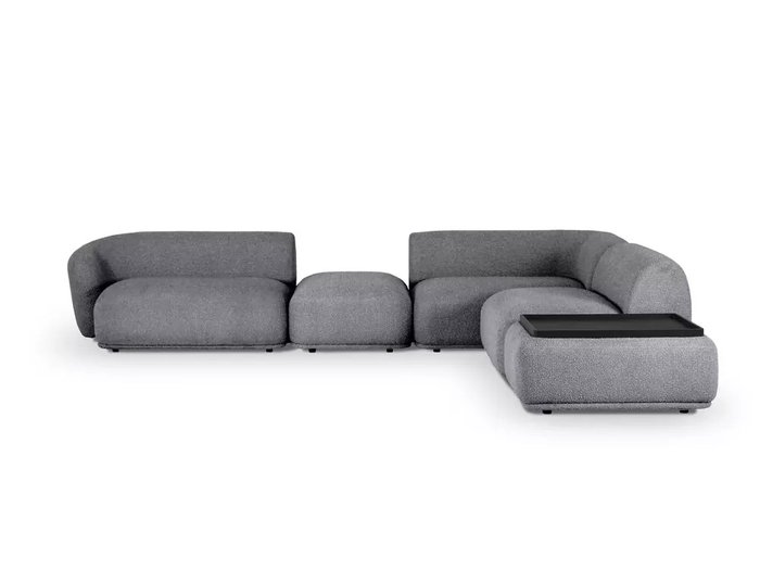 Угловой модульный диван диван Fabro серого цвета - купить Угловые диваны по цене 431010.0