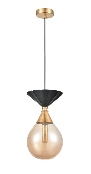 Подвесной светильник Nova с плафоном янтарного цвета - купить Подвесные светильники по цене 4440.0