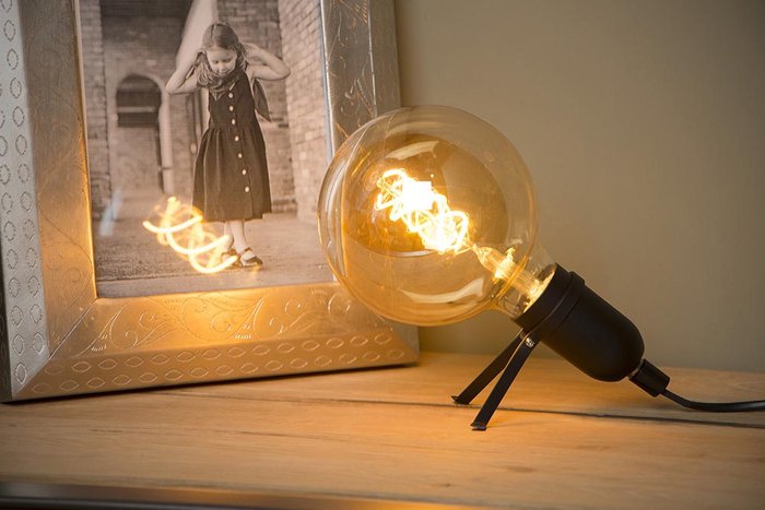 Настольная лампа Pukki 46511/05/30 (металл, цвет черный) - лучшие Настольные лампы в INMYROOM